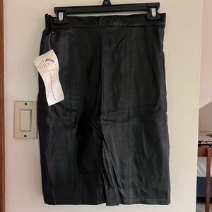 Vintage Leather Pencil Skirt - Legendary Fashions